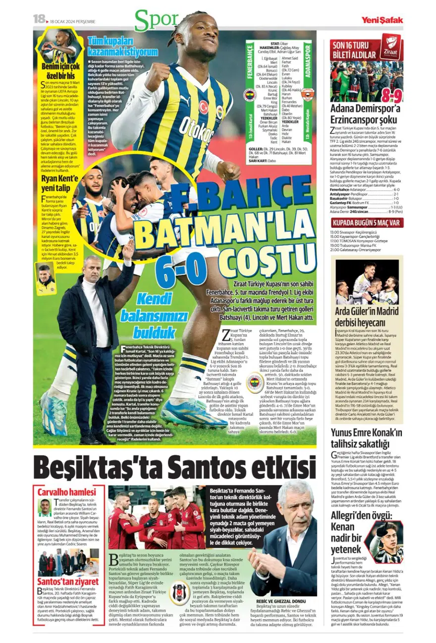 "Aslan'dan Mangala harekatı" (18 Ocak 2024 spor manşetleri) 17 "Aslan'dan Mangala harekatı" (18 Ocak 2024 spor manşetleri) 17