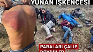 Yunanistan'dan göçmenlere işkence Yunanistan'dan göçmenlere işkence