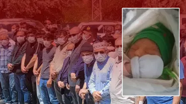 Son kurban Metehan bebek: Cenazeye katılanlara maske dağıtıldı