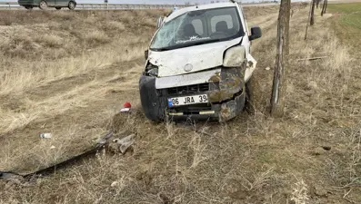 Konya'da araç takla attı: 2 kişi yaralandı