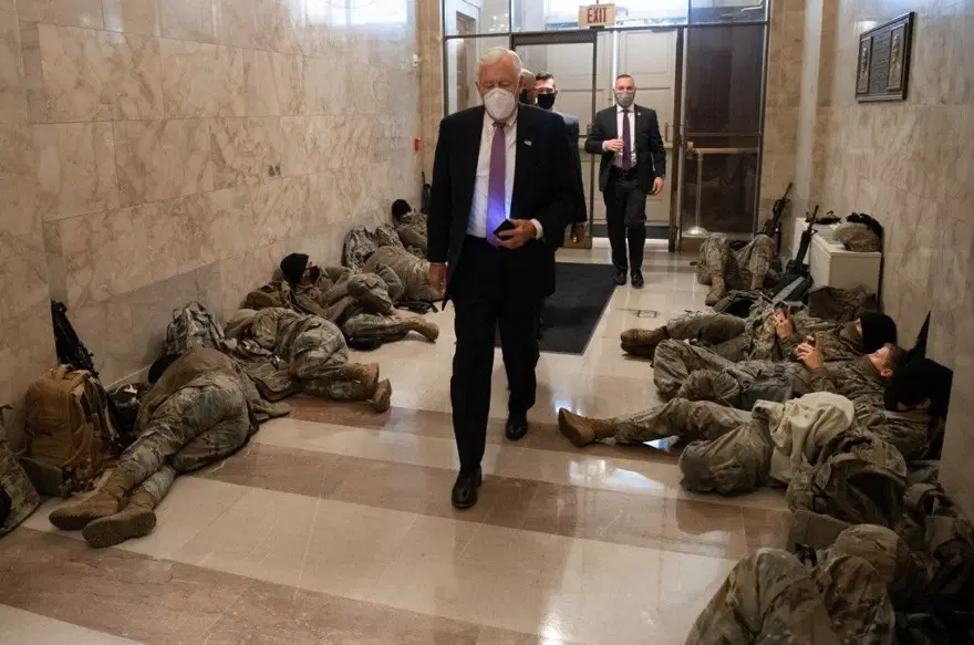 ABD askerinin Kongre nöbeti 10