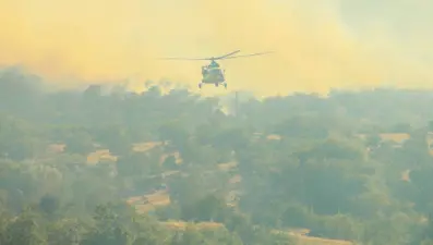Uşak'ta 50 hektar alan yandı: 2 kişi gözaltında
