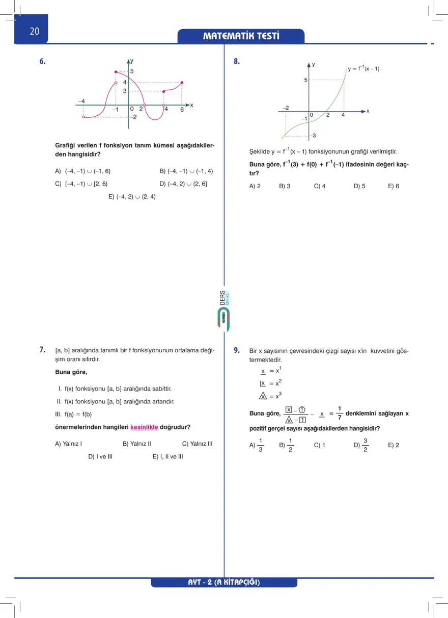 AYT Deneme Sınavı 18