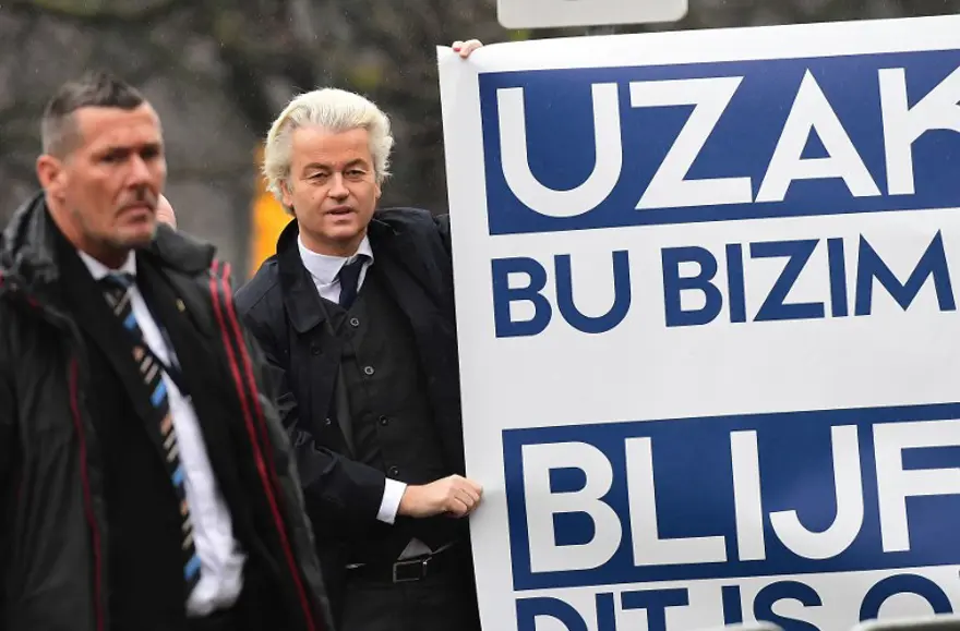 Irkçı lider Wilders'den Türkiye karşıtı gösteri 