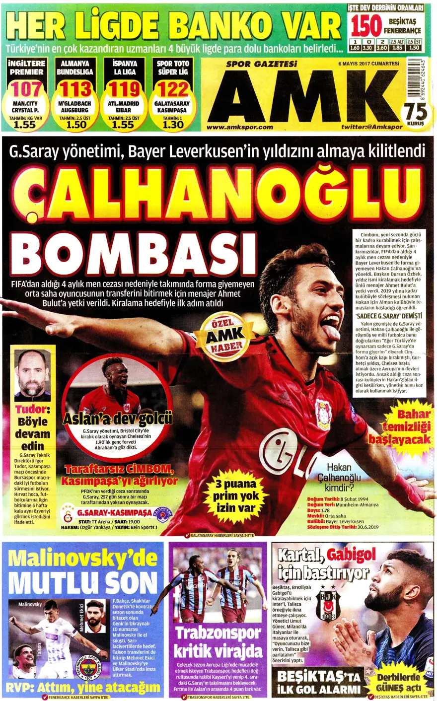 Günün gazete manşetleri - 06.05.2017 16
