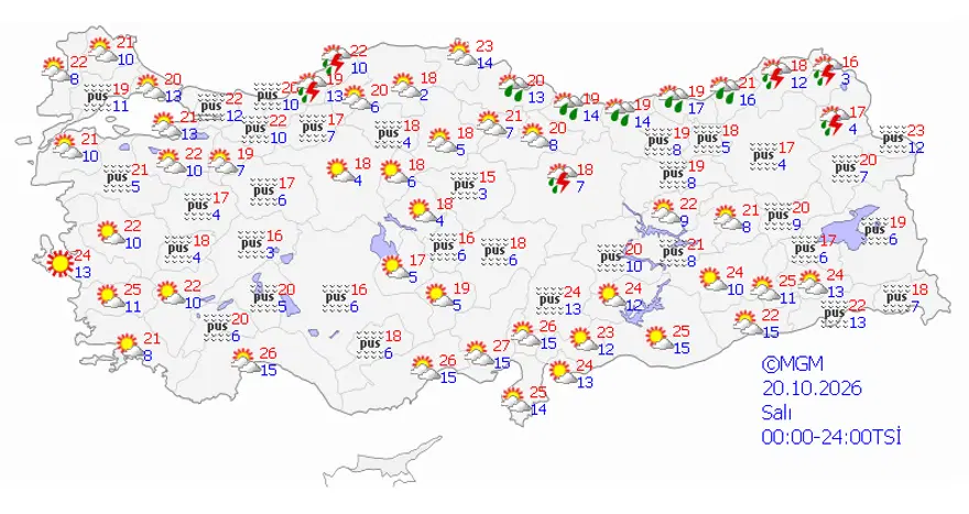 Türkiye'de şiddetli yağış sonrası sıcaklık 30 dereceye yaklaşacak