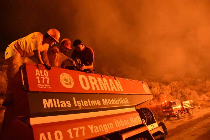 Bodrum’da korkutan yangın 15