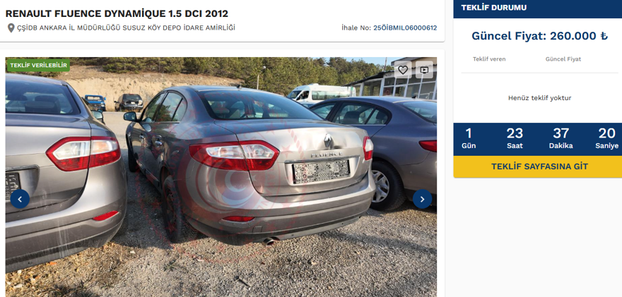 Kamu araçları 250 bin liraya satışta: Kamu araçları satış ihalesine nasıl girilir? (E-İhale giriş ekranı) 9