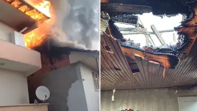 Sabah saatlerinde korkutan yangın