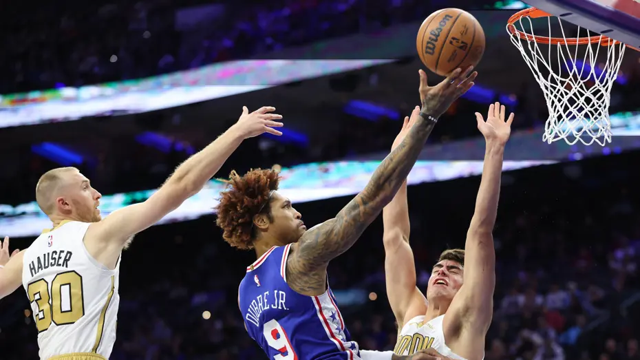 Kelly Oubre Jr. 8 saniye kala tipledi; Philadelphia 76ers son anda kazandı