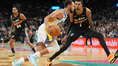 Curry ile Wembanyama'nın mücadelesinde kazanan Warriors