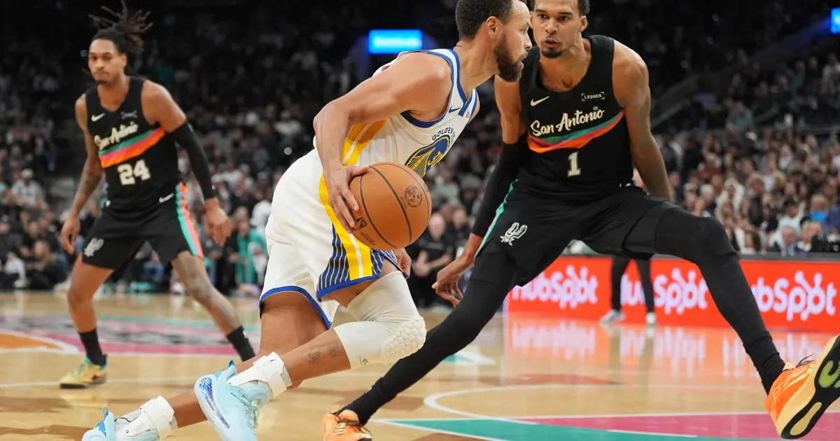 Curry ile Wembanyama'nın mücadelesinde kazanan Warriors