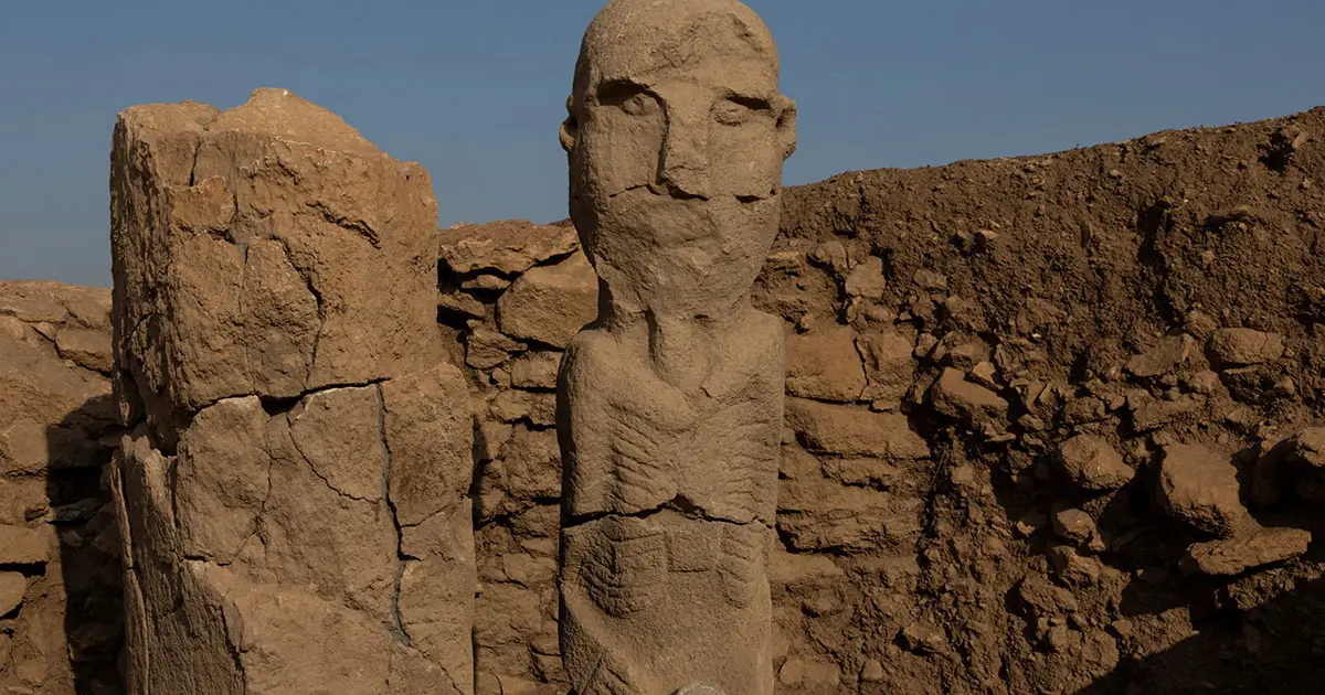 Tarihin sıfır noktası Göbeklitepe'de yeni heykeller bulundu