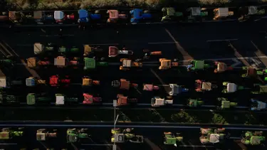 Atina-Selanik yolunda çiftçi protestosu