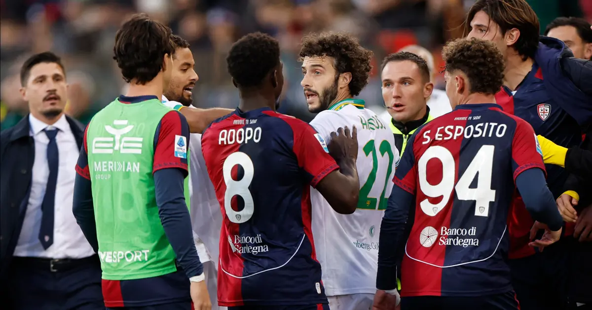 Zeki Çelik kırmızı kart gördü, Semih Kılıçsoy oyuna girdi, Cagliari kazandı