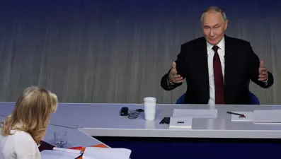 Putin'den yıl sonu değerlendirmesi. "Cephede üstünlük Rus ordusunda"