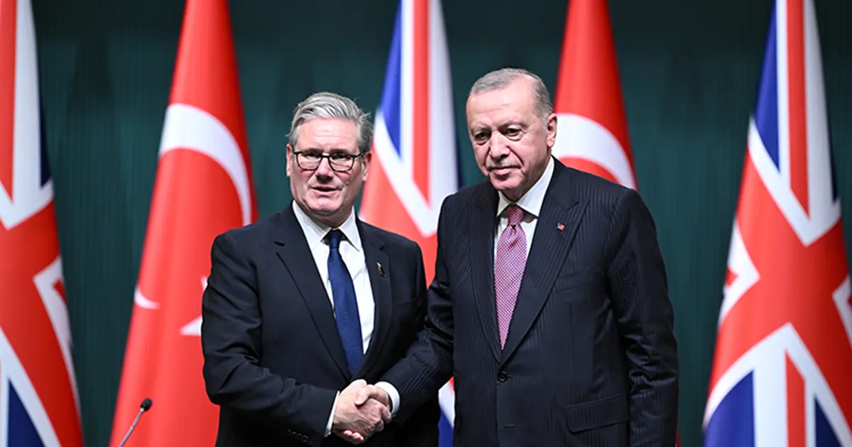 Cumhurbaşkanı Erdoğan, Starmer ile görüştü