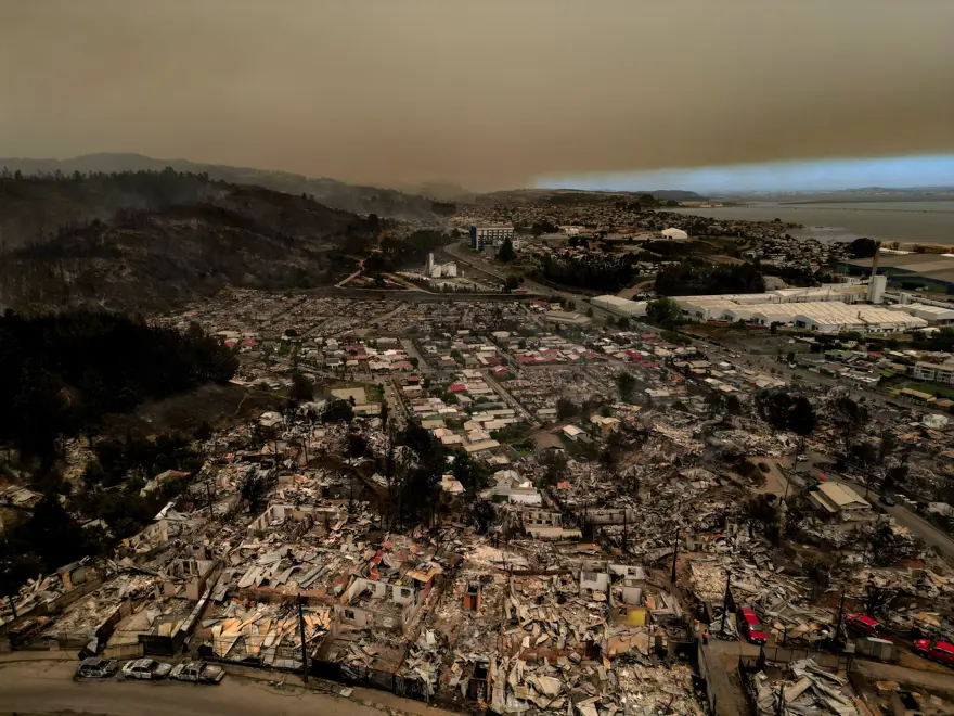 Şili'de yangın felaketi. 19 kişi öldü, OHAL ilan edildi  2