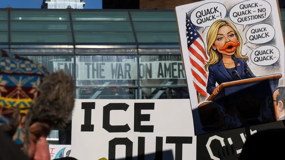 ABD'de on binler göçmen polisine meydan okuyor