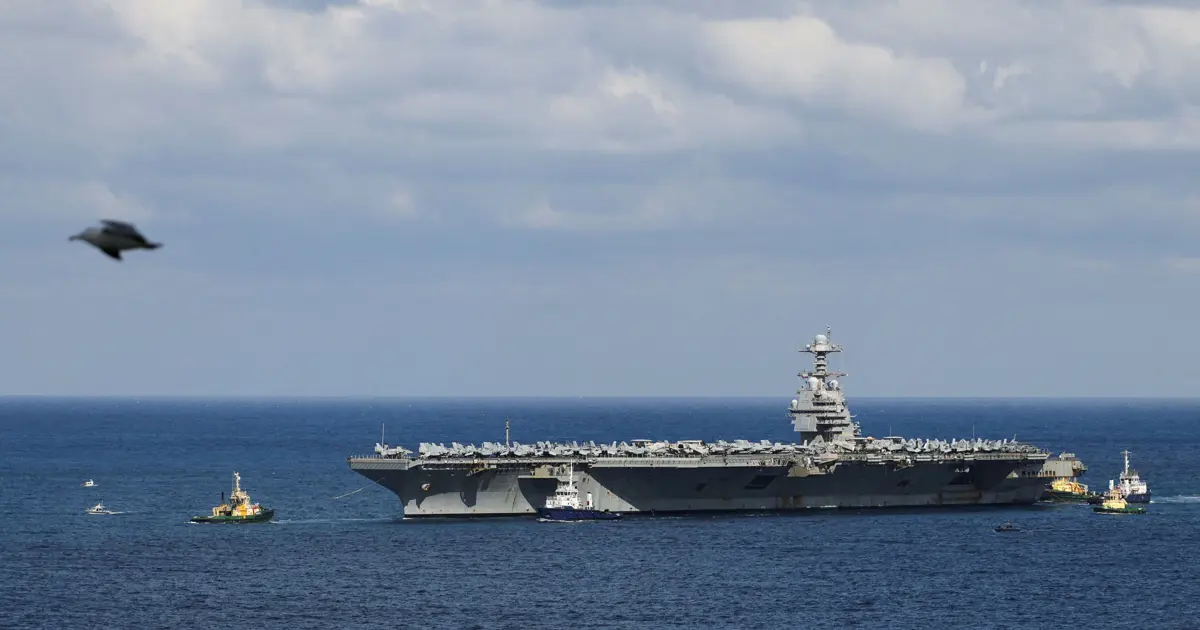ABD'nin en büyük uçak gemisi "USS Gerald R. Ford" Kızıldeniz'de