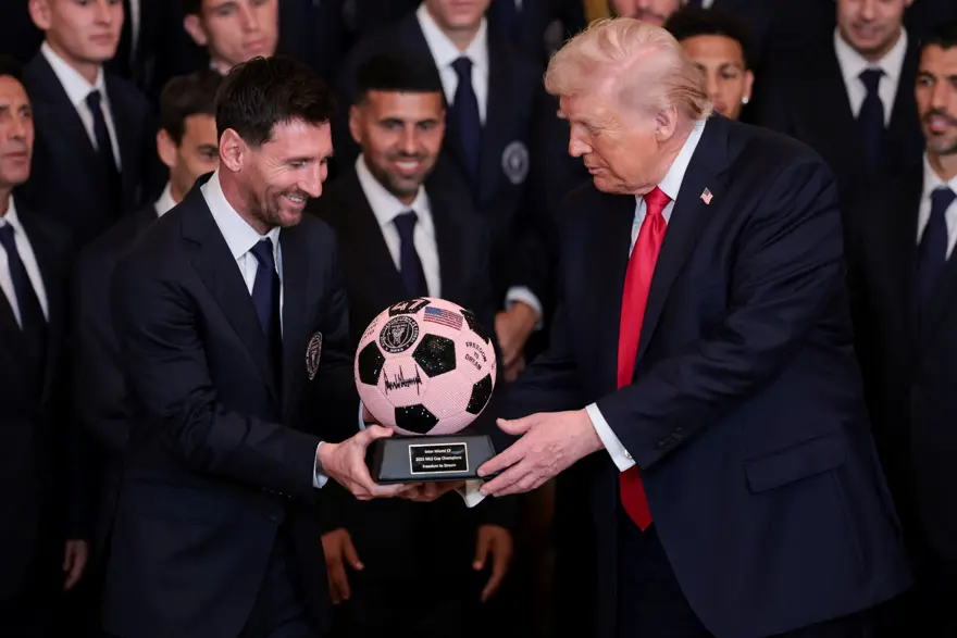 Messi, Beyaz Saray'da. "Sen ondan daha iyisin ama o da harikaydı" 