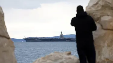 ABD'nin kocaman düzlem gemisi Hırvatistan'da