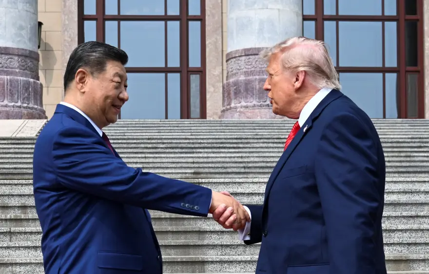 Çin'de tarihi zirve. Trump ve Şi bir araya geldi 3