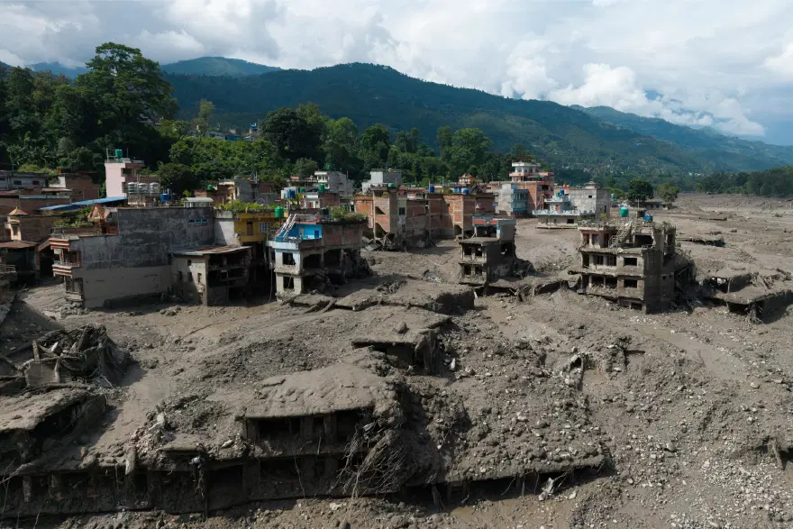 Nepal'de sel felaketi. Türk rehberden haber alınamıyor Nepal'de sel felaketi. Türk rehberden haber alınamıyor