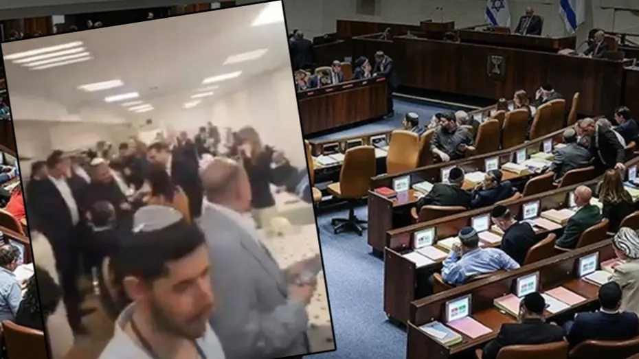 İsrail Meclisinde İran füzeleri paniği. Milletvekilleri sığınağa gitti