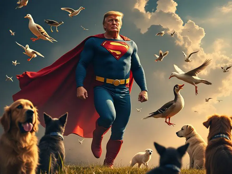 Trump'ın "göçmenler evcil hayvanları yiyor" iddiası sosyal medyayı salladı: Yüzlerce yapay zeka görseli paylaşıldı 5