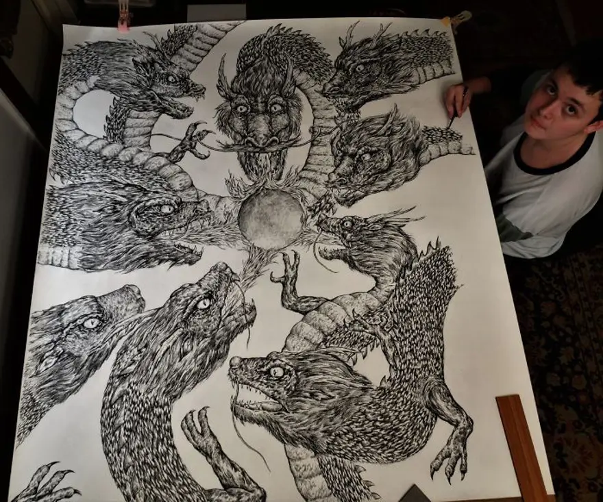 2 yaşında resme başlayan ressamın 16 yaşında yarattığı eserler 11