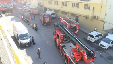 İstanbul'da tekstil atölyesinde yangın