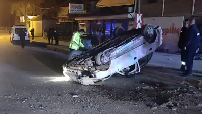 Takla atan otomobilde bir ölü