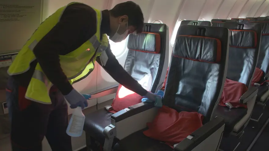 THY uçakları etkili yöntemlerle dezenfekte ediliyor 4