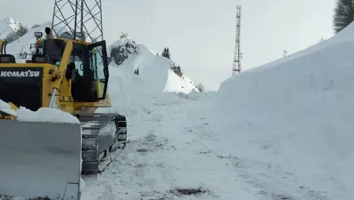 Türkiye'nin tek biyosfer alanında kar çilesi