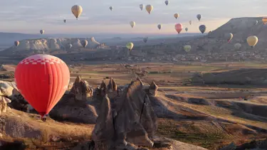 Kapadokya'daki balon turlarına rüzgar engeli