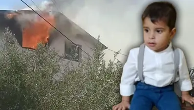 Yangında mahsur kalan küçük Asaf yaşam mücadelesini kaybetti