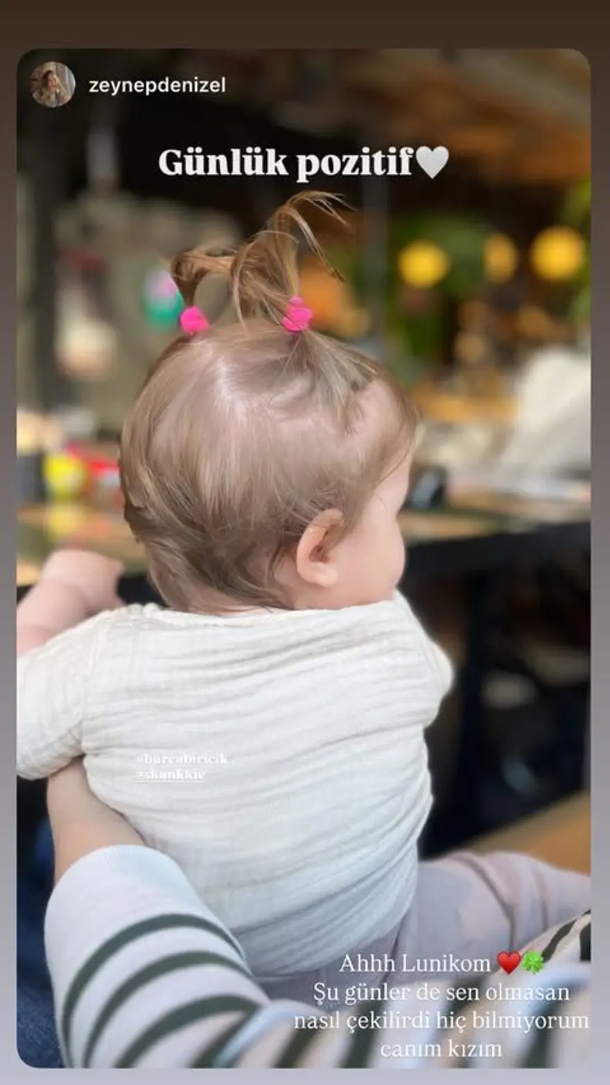 Burcu Biricik kızı Luna'nın son halini paylaştı 2 Burcu Biricik kızı Luna'nın son halini paylaştı 2