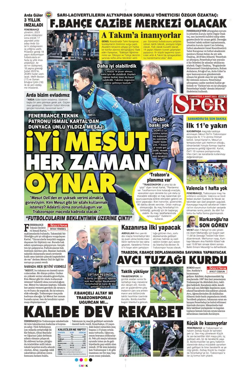 Günün spor manşetleri (5 Mart 2022) 15