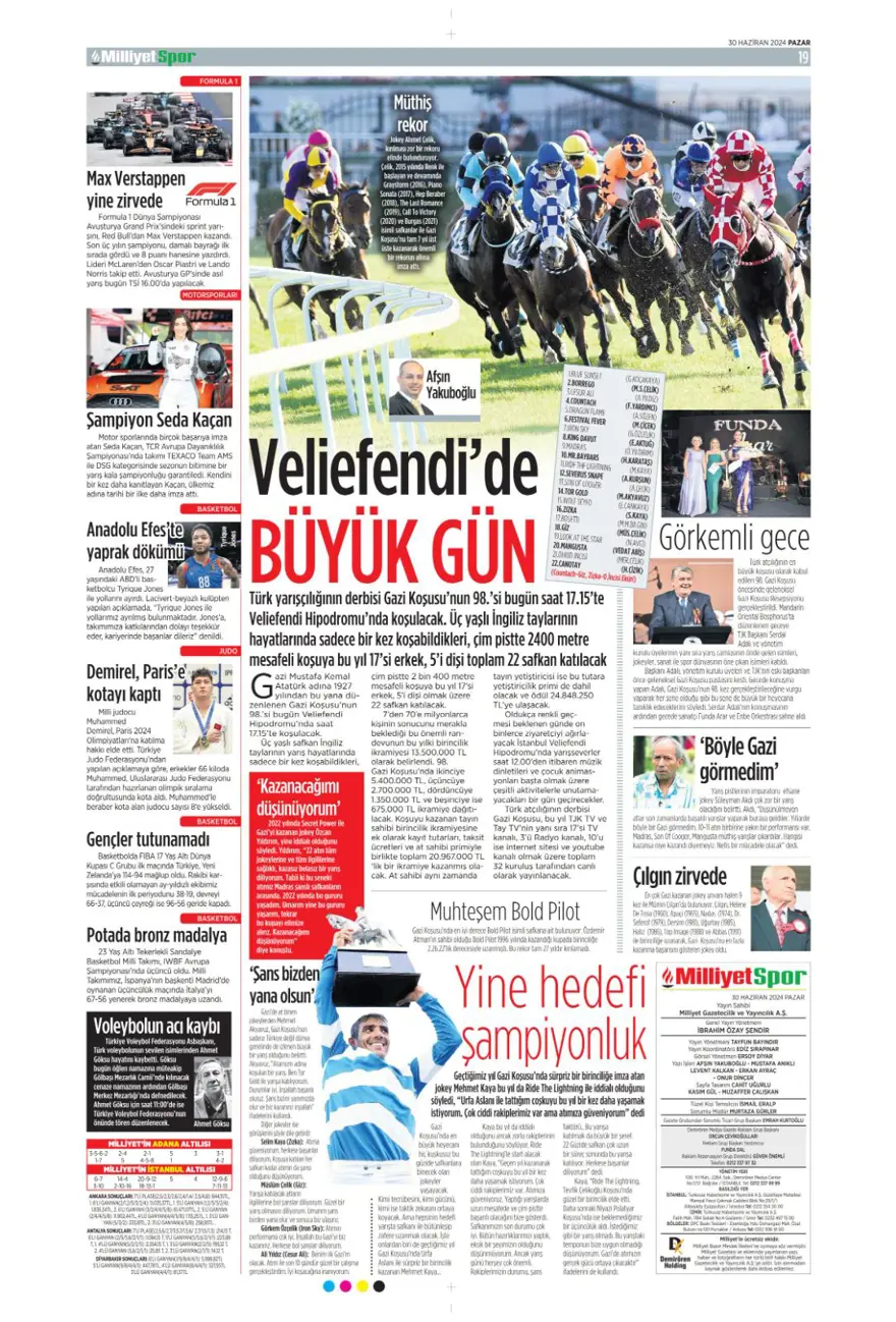 "Avusturya'ya farklı 11" (30 Haziran 2024 spor manşetleri) 22