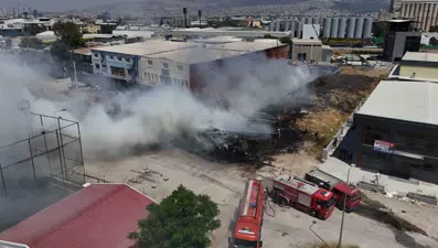Ayakkabıcılar Sitesi'ndeki yangın kontrol altında