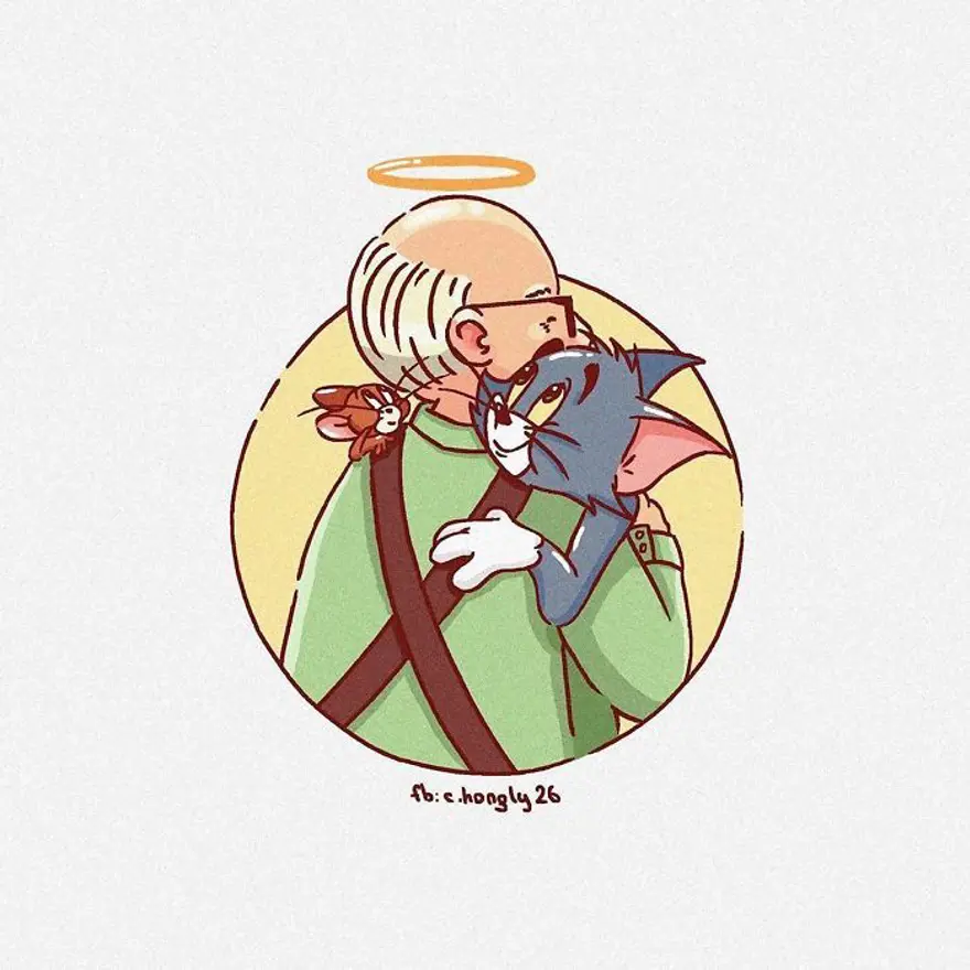 Tom ve Jerry, Temel Reis'in çizeri GeneDeitch'in ölümünün ardından sanatçılardan saygı duruşu nitelikli çizimler 7