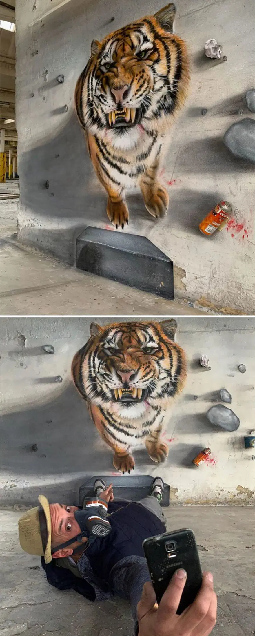 Fransız sokak sanatçısından 3 boyutlu grafitiler 2