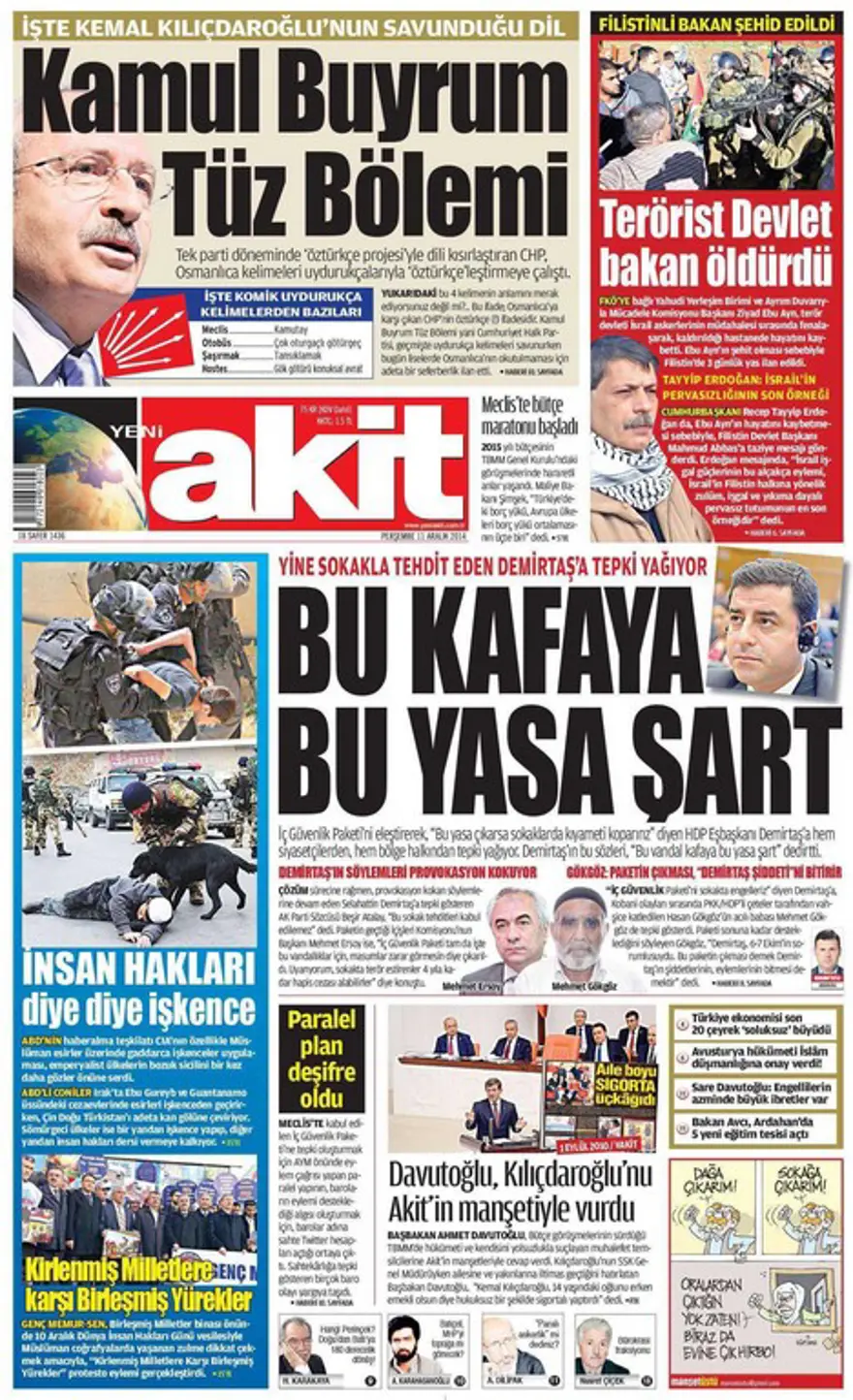 Günün gazete manşetleri 16