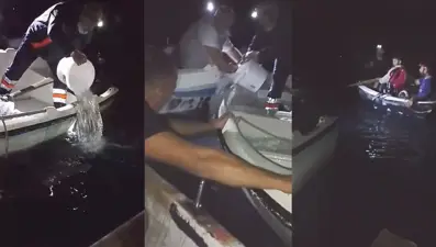 Amatör balıkçı teknesi alabora oldu... Denize düşen 2 kişi kurtarıldı