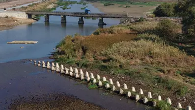 İstanbul'da sular çekildi, bir tarih ortaya çıktı: 2'nci Dünya Savaşı döneminde yapılmıştı