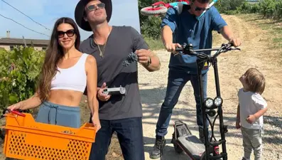 Başak Dizer paylaştı: Kıvanç Tatlıtuğ ile Kurt Efe'nin sabah sporu