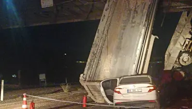 Yolda damperi açıldı, felakete neden oldu