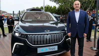 Bakan Çavuşoğlu Avusturyalı mevkidaşıyla görüşmeye Togg ile gitti