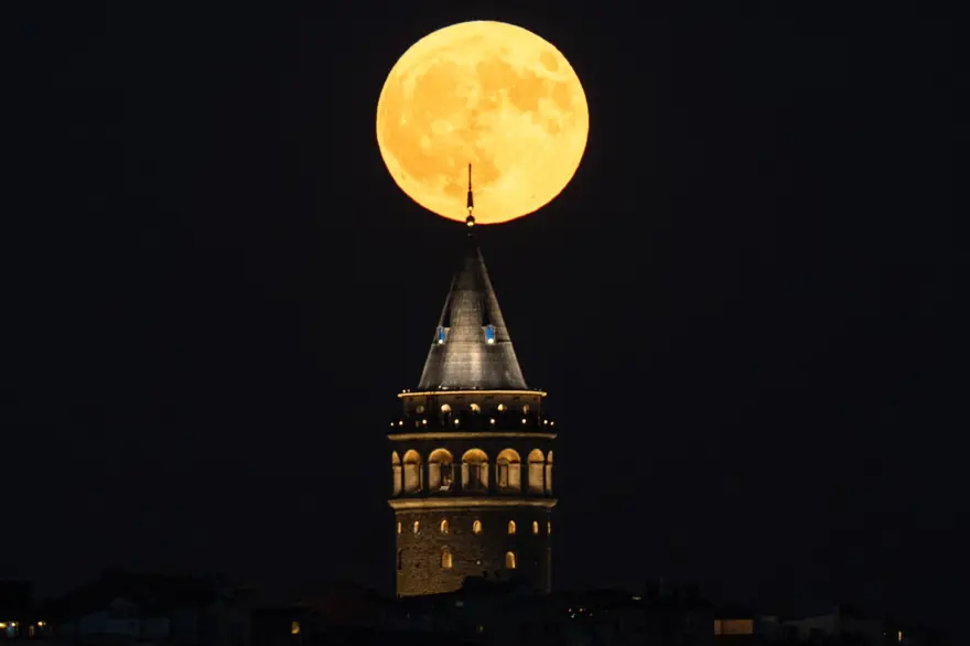 Türkiye'den muhteşem "Süper Ay" manzaraları 9